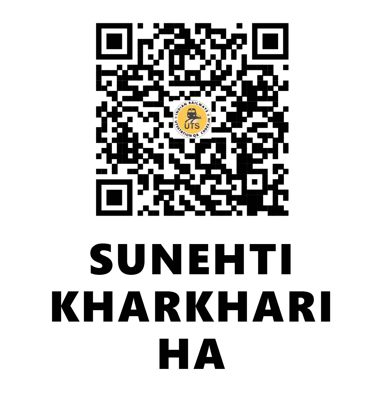 UTS QR Code for SUNEHTI KHARKHARI HA - SNKE (NR - UTTAR PRADESH)